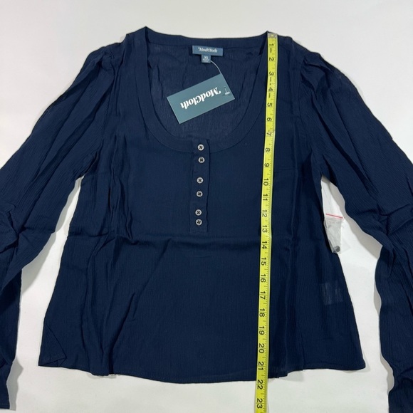 New ModCloth Bells and Giggles Long Sleeve Blouse - Picture 6 of 7
